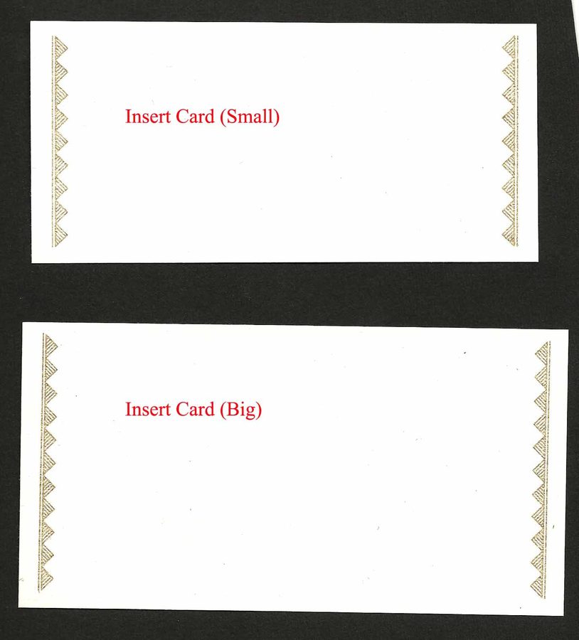 Insert Card (B), a Chimanlals accessories set