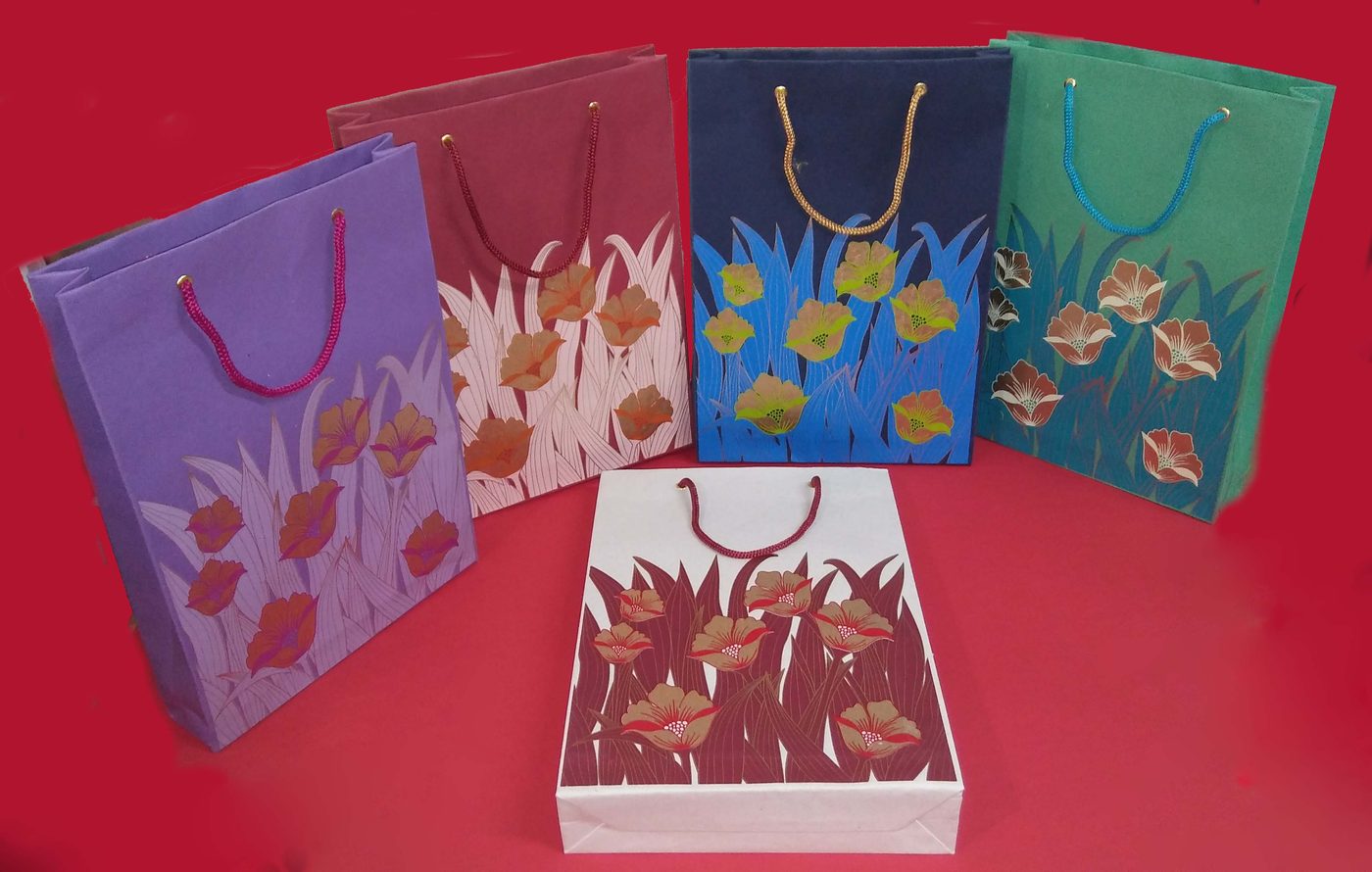 Printed paper gift bags